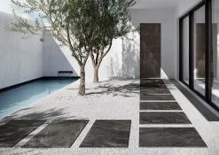 Coem Ceramiche Carrelage Anti Dérapant En Grès Cérame Effet Pierre Rectifié CAIRNS ANTRACITE ANTISLIP 60X120 - 1,44m² -Carrelage Soldes carrelage anti derapant en gres cerame effet pierre rectifie cairns antracite antislip 60x120 144m 1