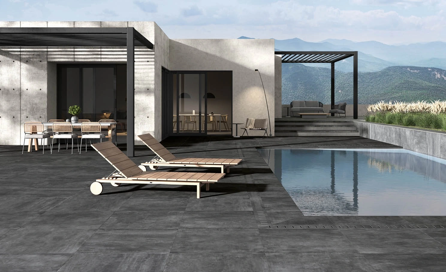 Unicom Starker Carrelage Exterieur Anti Dérapant IGREE JET BLACK 2 CM - R11 - 80X80 - 0,64 M² 4 Unicom Starker Carrelage Exterieur Anti Dérapant IGREE JET BLACK 2 CM - R11 - 80X80 - 0,64 M² – Image 2