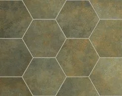 Equipe Carrelage Hexagonal Oxidé OUTEN VERDE 17,5X20- 0,71 M²