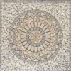 ND Rosace Travertin Beige / Travertin Noce 90x90 Cm - NRD1 -Carrelage Soldes rosace travertin beige travertin noce 90x90 cm nrd1