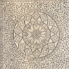 ND Rosace Travertin Beige / Travertin Noce 90x90 Cm - NRD3